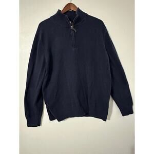 Merona Men's Half-Zip Blue Sweater